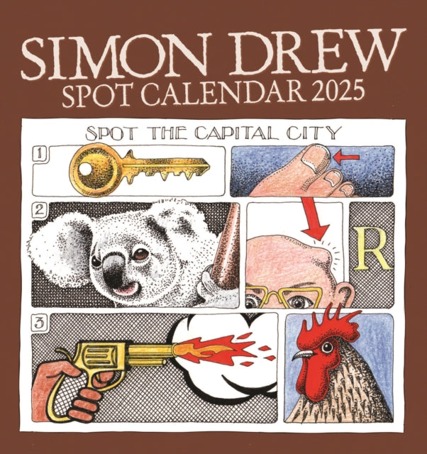 Simon Drew Easel Desk Calendar 2025