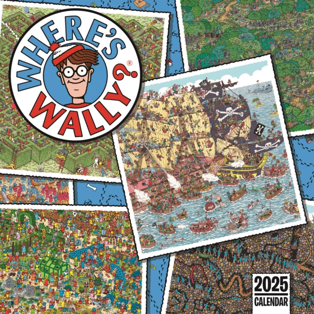 Wheres Square Wally Square Wall Calendar 2025