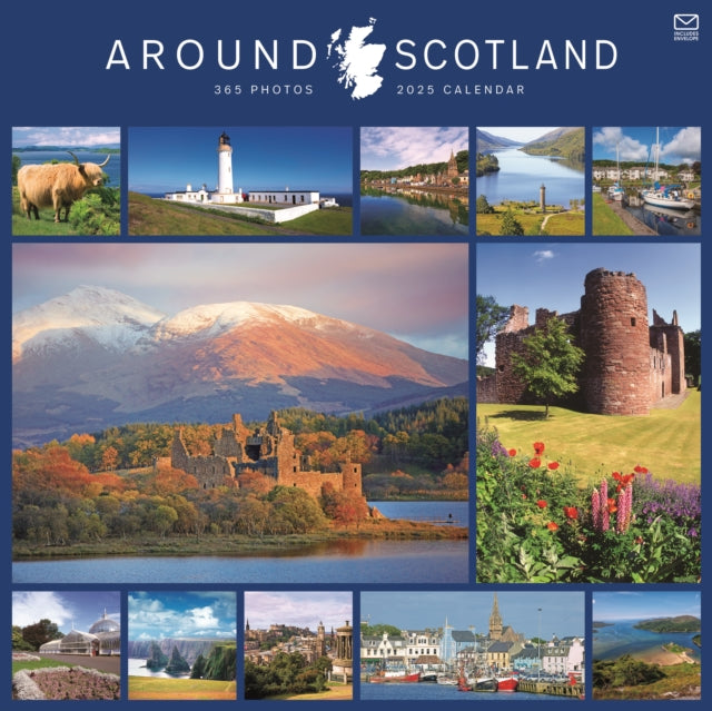 Around Scotland Square Wall Calendar 2025