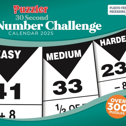 30 Second Number Challenge Puzzler Box Calendar 2025