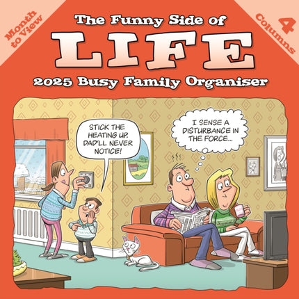 Funny Side of Life Wiro Planner Wall Calendar 2025