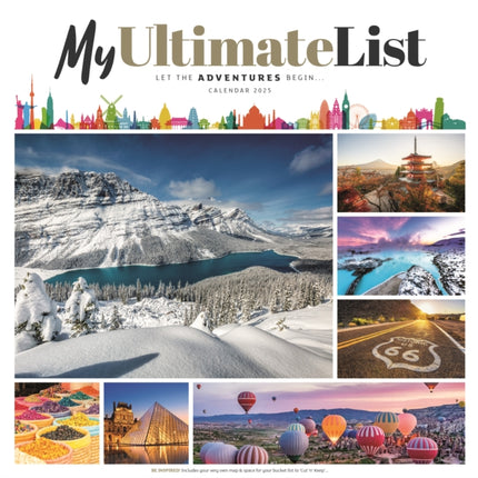 My Ultimate List Square Wall Calendar 2025