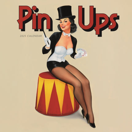 Pin Up Girls Square Wall Calendar 2025