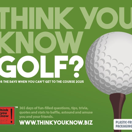 Think You Know Golf Box Calendar 2025