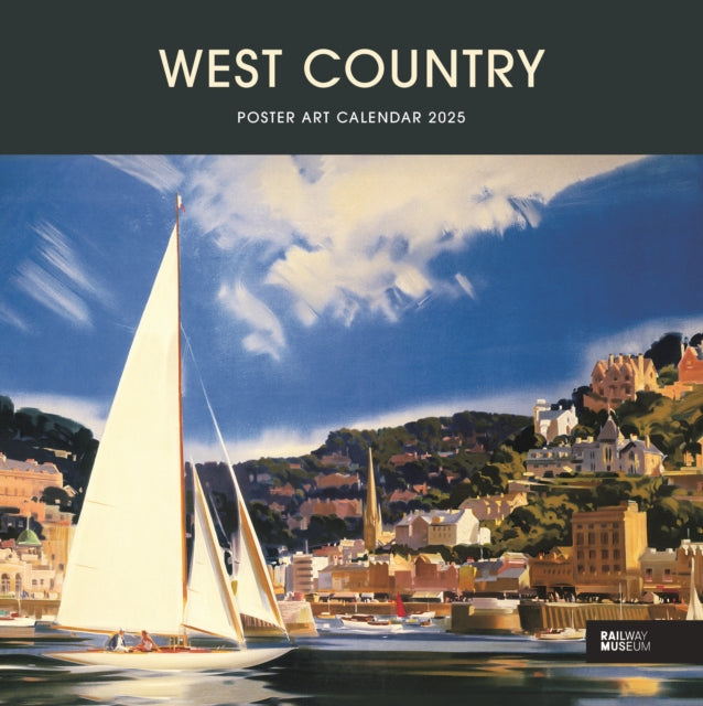 West Country Poster Art National Railway Museum Wiro Wall Calendar 2025