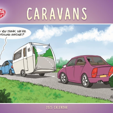 Caravans Young At Heart A4 Calendar 2025