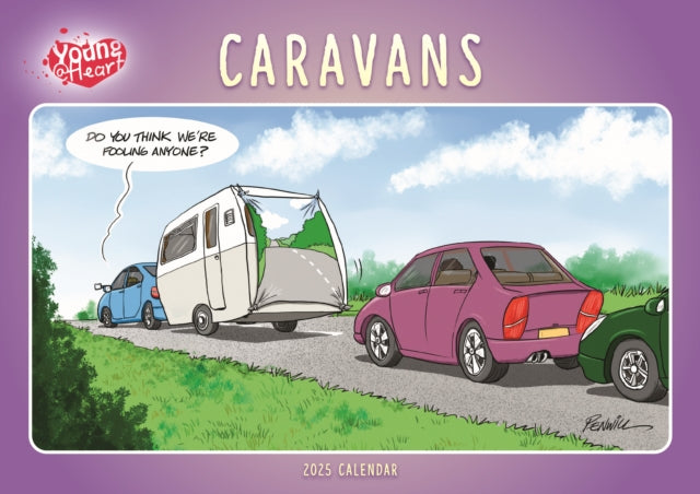 Caravans Young At Heart A4 Calendar 2025