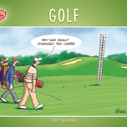 Golf Young At Heart A4 Calendar 2025