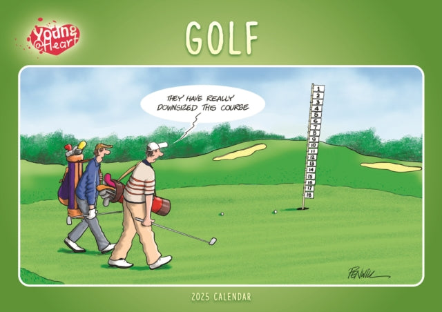 Golf Young At Heart A4 Calendar 2025