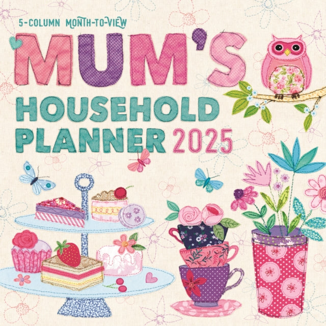 Mums Fabric Household Planner Wall Calendar 2025