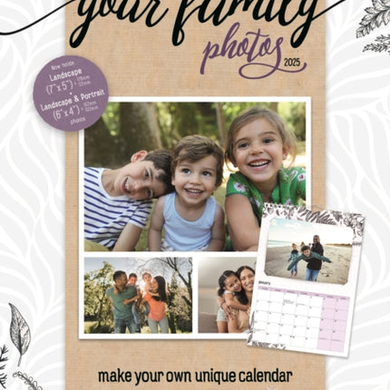 Your Family Photos A4 Calendar 2025