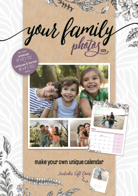 Your Family Photos A4 Calendar 2025