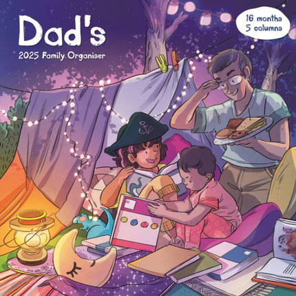 Dads Family Organiser Planner Wall Calendar 2025