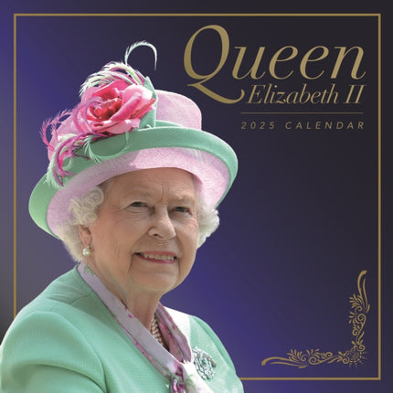 Queen Elizabeth II Square Wall Calendar 2025