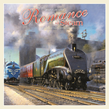 Romance of Steam Square Wall Calendar 2025