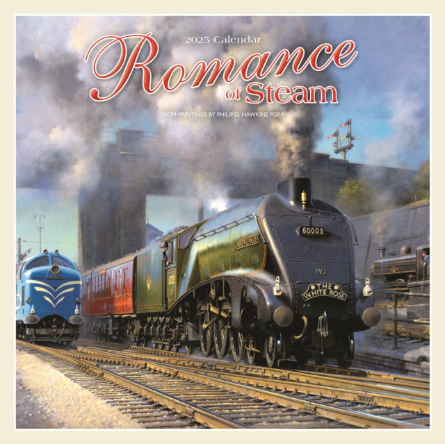 Romance of Steam Square Wall Calendar 2025