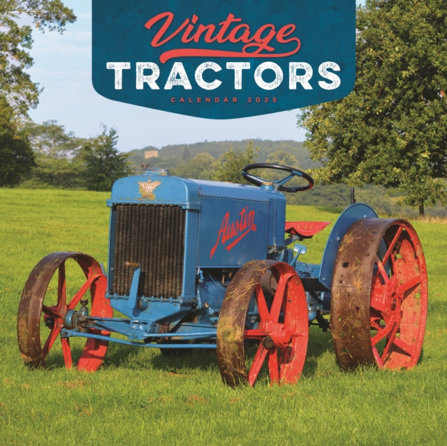 Vintage Tractors Square Wall Calendar 2025