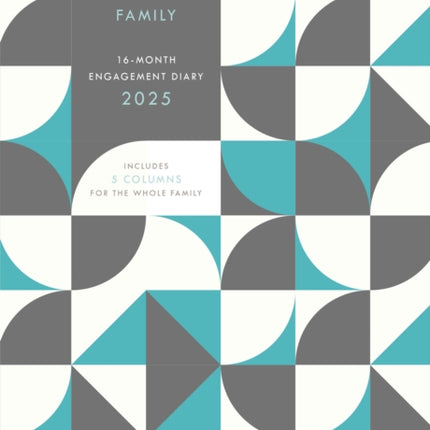 Organised Family Geometric Planner A5 Diary 2025