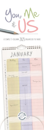 You Me and Us Planner Slim Calendar 2025