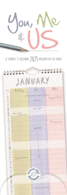 You Me and Us Planner Slim Calendar 2025