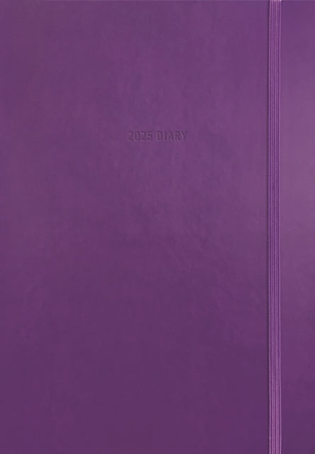 Purple Soft Touch A5 Diary 2025