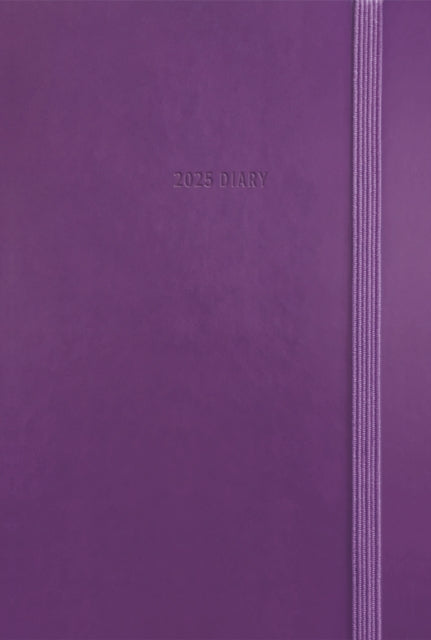 Purple Soft Touch Pocket Diary 2025