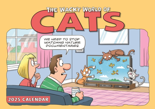 Cats Wacky World A4 Calendar 2025