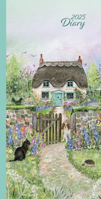 Cottage Garden Deluxe Slim Diary 2025