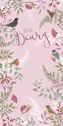 Vintage Garden Floral Deluxe Slim Diary  2025