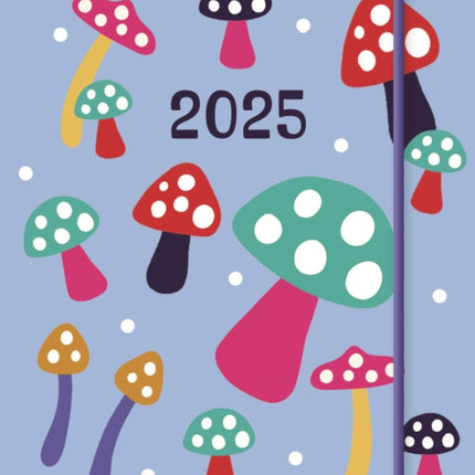 Mushrooms Square Pocket Diary 2025