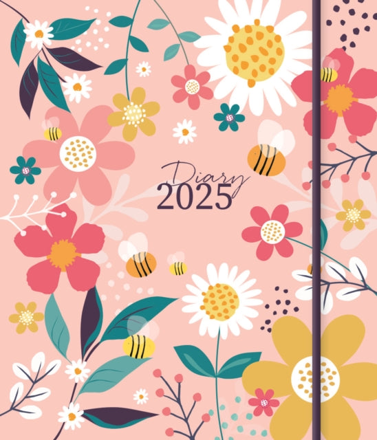 Contemporary Floral Square Pocket Diary 2025