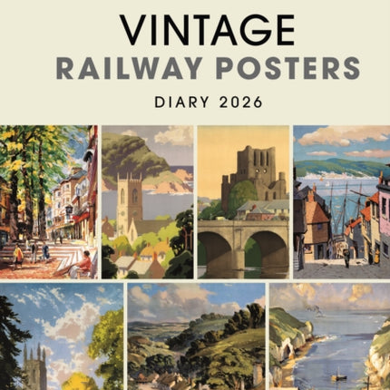 Vintage Railway Posters National Railway Museum A5 Diary 2026