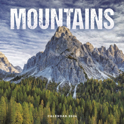 2026 Mountains Wall Calendar