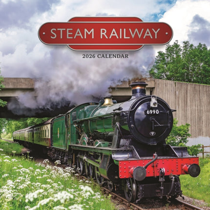 2026 Steam Railway Wall Calendar
