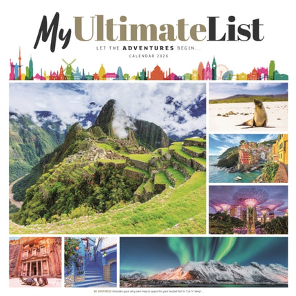 2026 My Ultimate List Wall Calendar