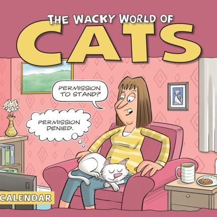 Cats Wacky World A4 Calendar 2026