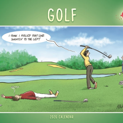 Golf Young At Heart A4 Calendar 2026