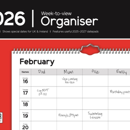 Essential Organiser Weektoview Planner A