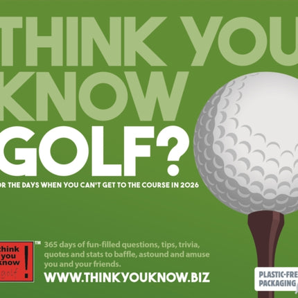 Think You Know Golf Box Calendar 2026