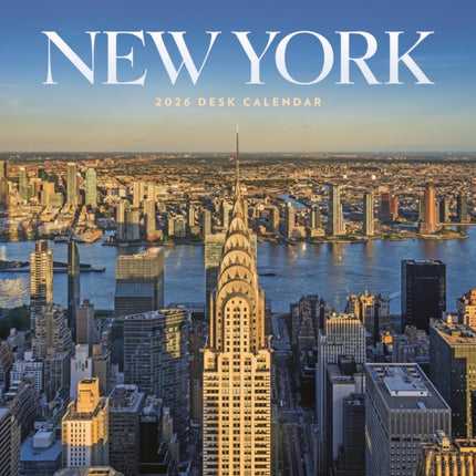 New York Easel Desk Calendar 2026