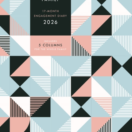 Organised Family Geometric Planner A5 Diary 2026