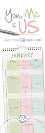 You Me  Us Planner Slim Calendar 2026