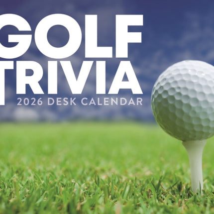 2026 Golf Trivia Box Calendar