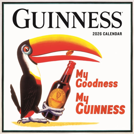 2026 Uinness Poster Art Wall Calendar
