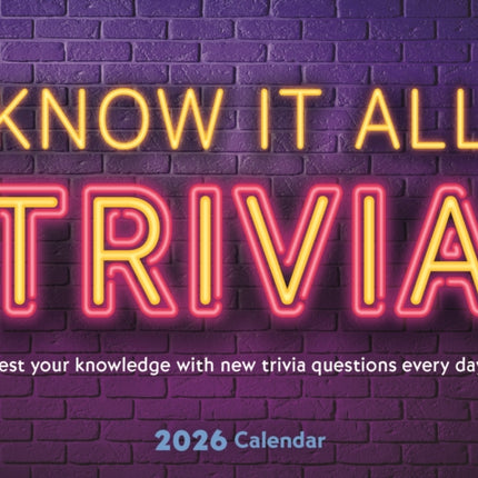 Knowitall Trivia Ec Box Calendar 2026