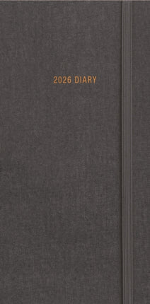 Charcoal Deluxe Slim Diary 2026