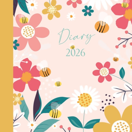 Contemporary Flowers A6 Diary  2026
