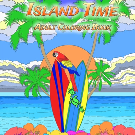 Island Time Adult Coloring Book