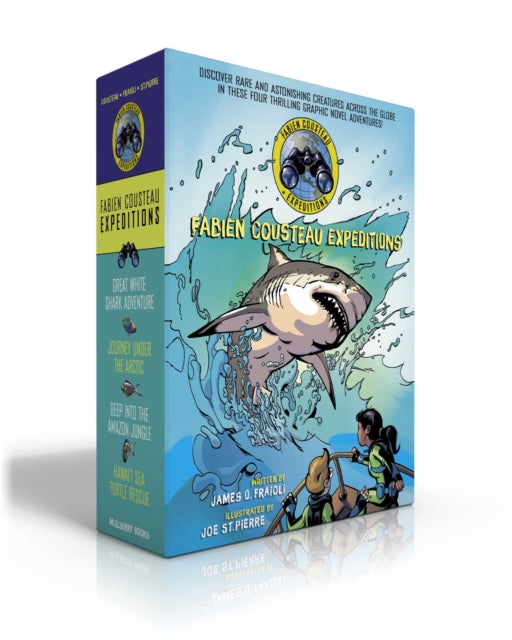 Fabien Cousteau Expeditions (Boxed Set): Great White Shark Adventure; Journey under the Arctic; Deep into the Amazon Jungle; Hawai'i Sea Turtle Rescue