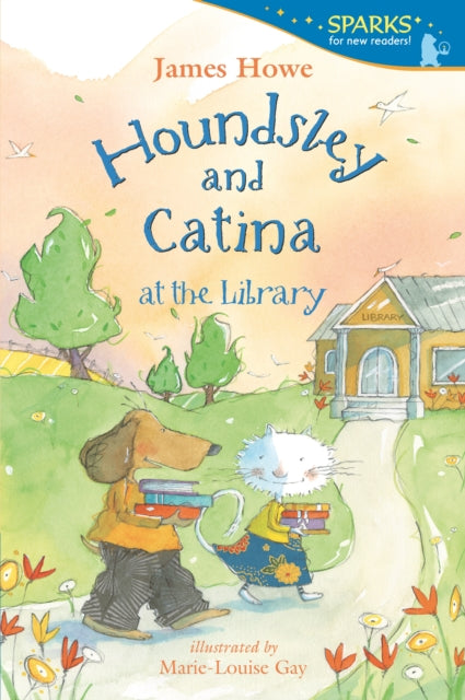 Houndsley and Catina at the Library